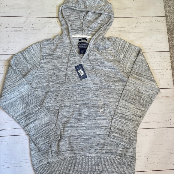 Men’s American Rag Hooded Gray Sweater with Drawstring, size XL, NWT - Picture 9 of 15